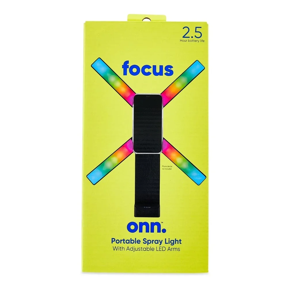 focus onn. Portable Spray Light with Adjustable LED Arms‎ - Selfie light
